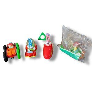 90s Tiny Toons Kids Meal Toy Lot Buster Babs Bunny & Elmyra McDonalds Hardees